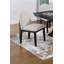 Ensemble de salle à manger de style traditionnel et chaises d'appoint 6X
