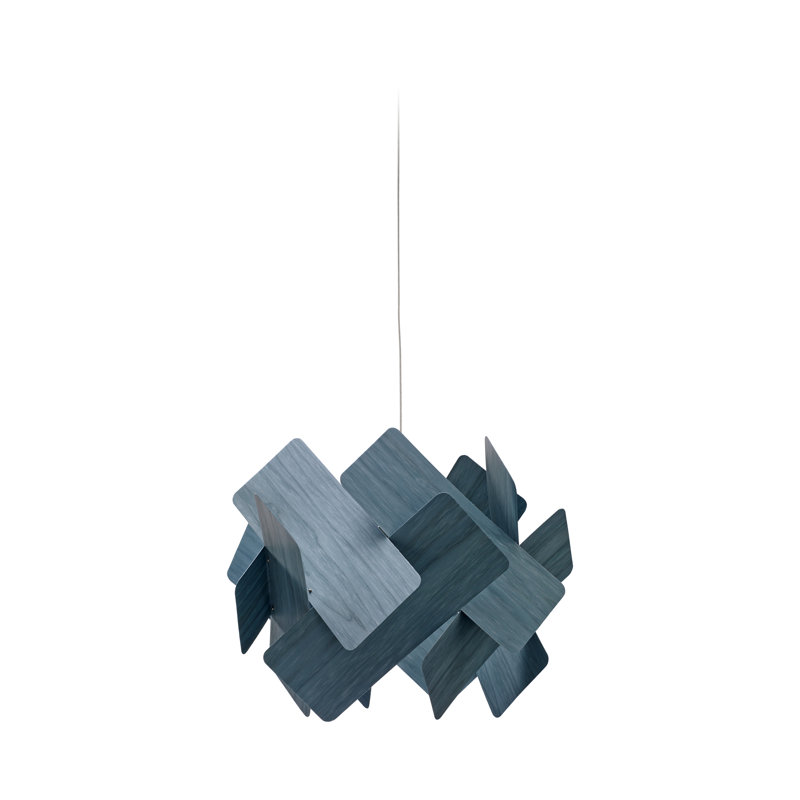 Escape 1 - Light Pendant, Blue, Matte Black, E26 Base
