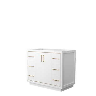 Base de meuble-lavabo simple 59,25 po Icon et miroir seulement