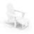 HDPE Foldable Adjustable Outdoor Adirondack Chair With Ottoman and Double Cup Holder-139131058