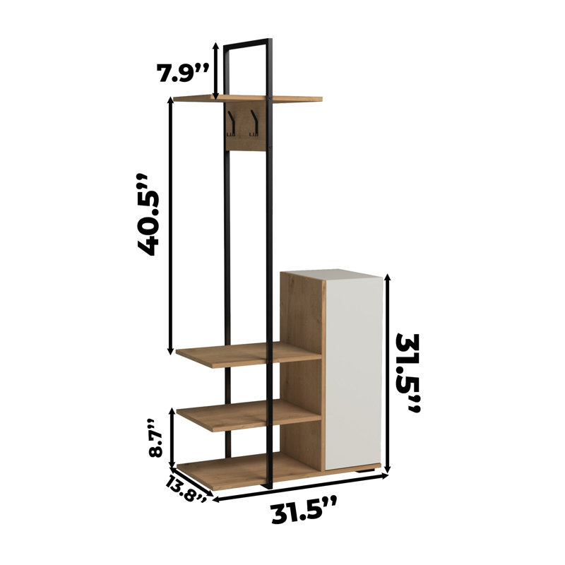 Metal Frame Hall Tree