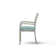 Ehrenfried Powder Coated Aluminum Outdoor Stacking Dining Armchair with Cushion