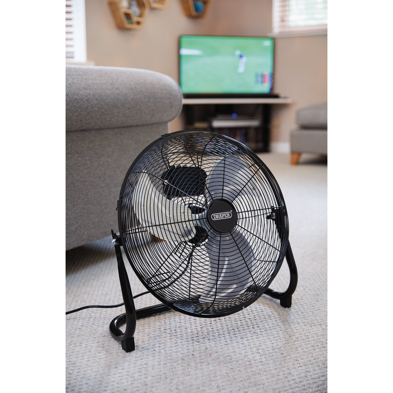 Draper 230V Floor Fan, 20/500Mm, 120W | Wayfair.co.uk