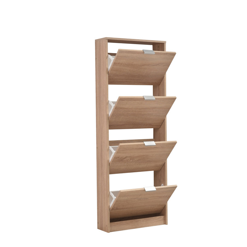 12 Pair Shoe Rack, Sonoma Oak