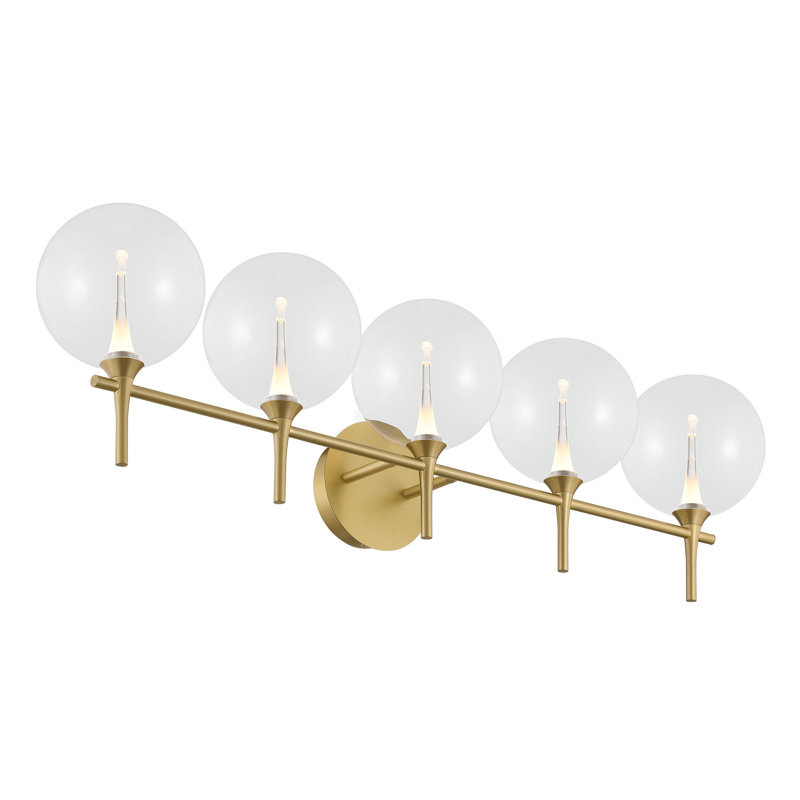 Iissa, coiffeuse, 5Lt, verre ambré, Doré, Clair
