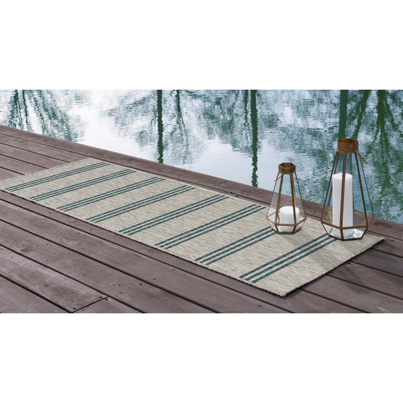 Baildon Anguilla Indoor/Outdoor Rug, Runner 2' x 8'