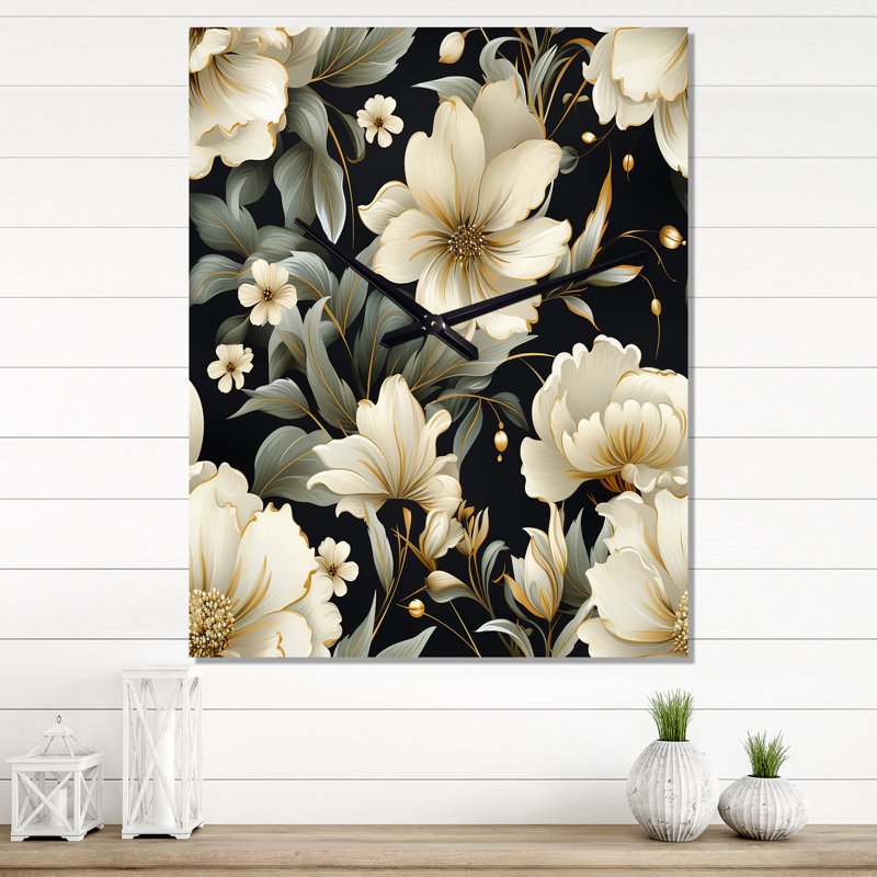 Jamesina - Horloge murale florale, Petit