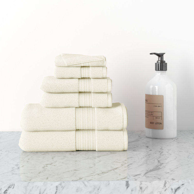 Leone 100% Cotton Plush Mulit-Size Set, Ivory