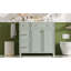 Meuble-lavabo de 36 po avec lavabo en céramique, tiroirs standard et double couche, portes à fermeture en douceur, tablettes réglables, armoire de rangement moderne pour petites et moyennes salles de bain-1033490491