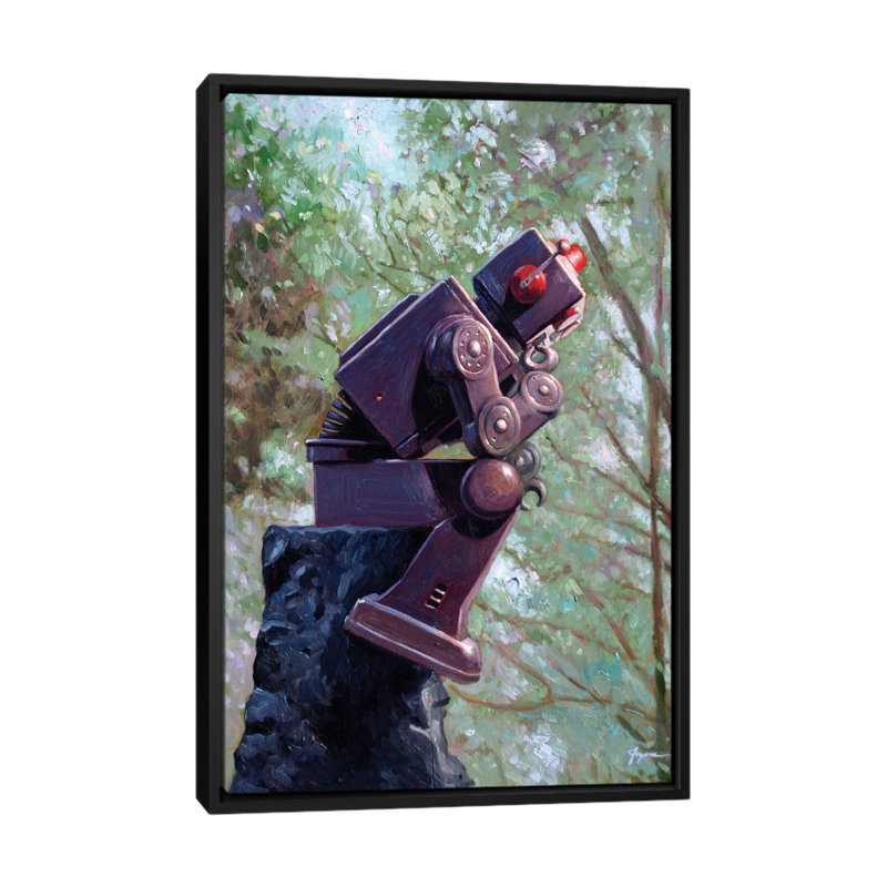 Collator by Eric Joyner Graphic Art on Canvas, Black Framed Canvas, No Mat, 48" H x 32" W x 1.5" D