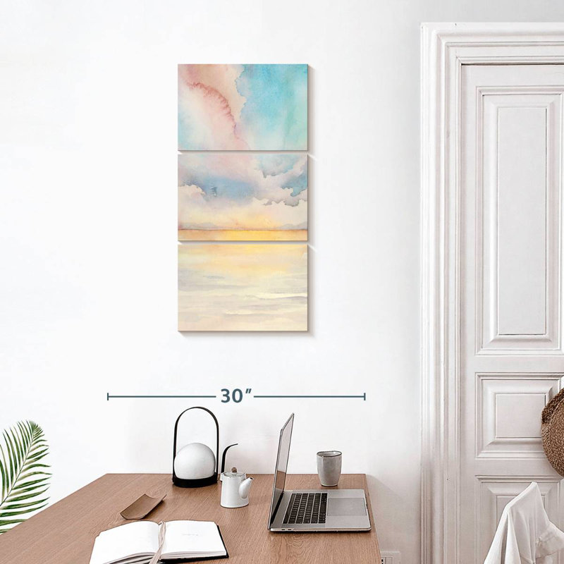 Sea Sunset Triptych II