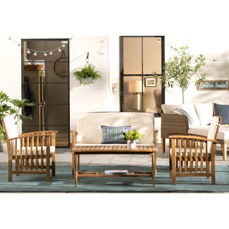 Ensemble de canapé avec coussins 4 pièces Elina, Beige