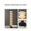 Lampes sur pied blanches et noires en soie et fer sans forme