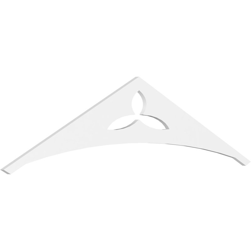 Naple Signature Urethane Gable Pediment, Primed Tan, 18"H x 72"W, 6/12