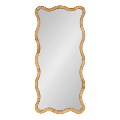 Radcliff Scalloped Rectangle Rattan Wall Mirror