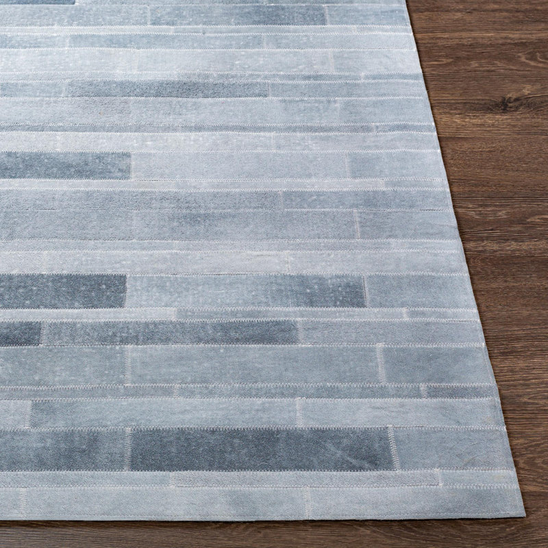 Liptak Cowhide Abstract Rug, Rectangle 9' x 12'
