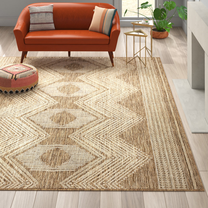 Oriental Indoor / Outdoor Area Rug, Rectangle 244 x 305cm
