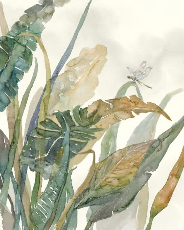 «Tropical Breeze I» par Sara Brown - impression, H 30 po x l 24 po x P 1,5 po, Extérieur