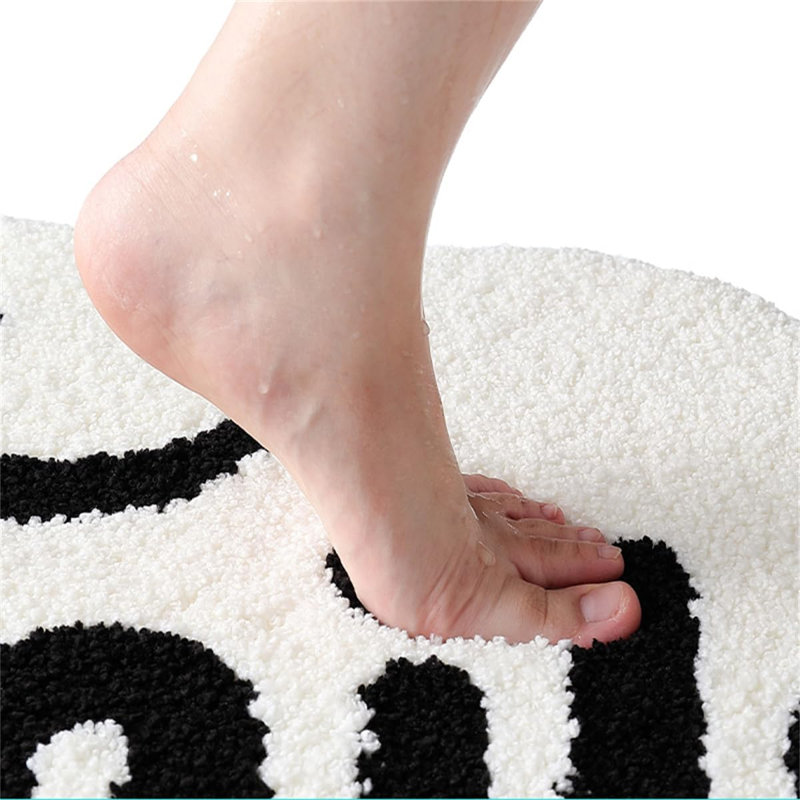 Luxury Soft Shaggy Microfiber Shower Rug