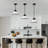 10 in 1-Light Modern Cone Pendant Light With White Frosted Glass Adjustable Height-441356162