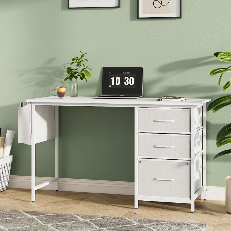 Adjustable Metal Base Computer Desk