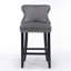Tabourets de bar en velours-946461043