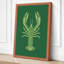 Lobster Study Botanical - Wrapped Canvas-1172833415-1172833471