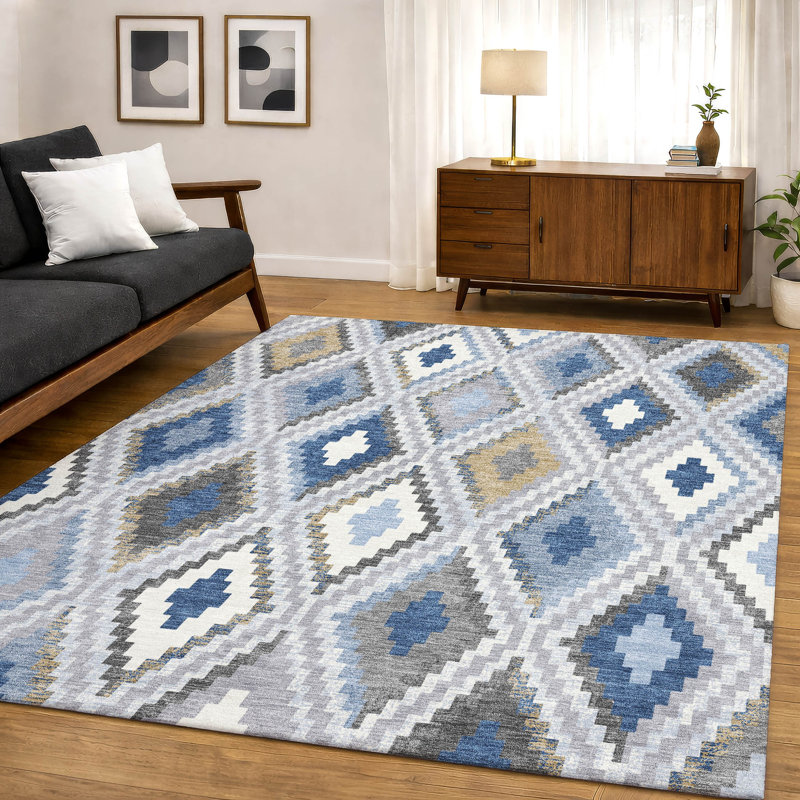 Tapis de qualité supérieure lavable à la machine Mayfield AMF2331, En jean, 3 pi x 5 pi