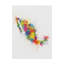 « mexico paint splashs map », impression sur toile tendue-666941490