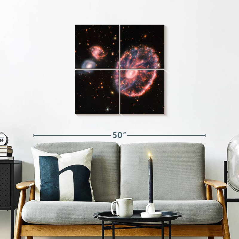 Oberle The Cartwheel Galaxy From Webb, 26" H x 26" W