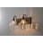 Textured Coffee Bronze Vanity Lights With Clear Glass Shade-331994934-302156045