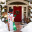 Décoration de Noël gonflable de Noël en forme de bonhomme de neige illuminé 6,2 pi