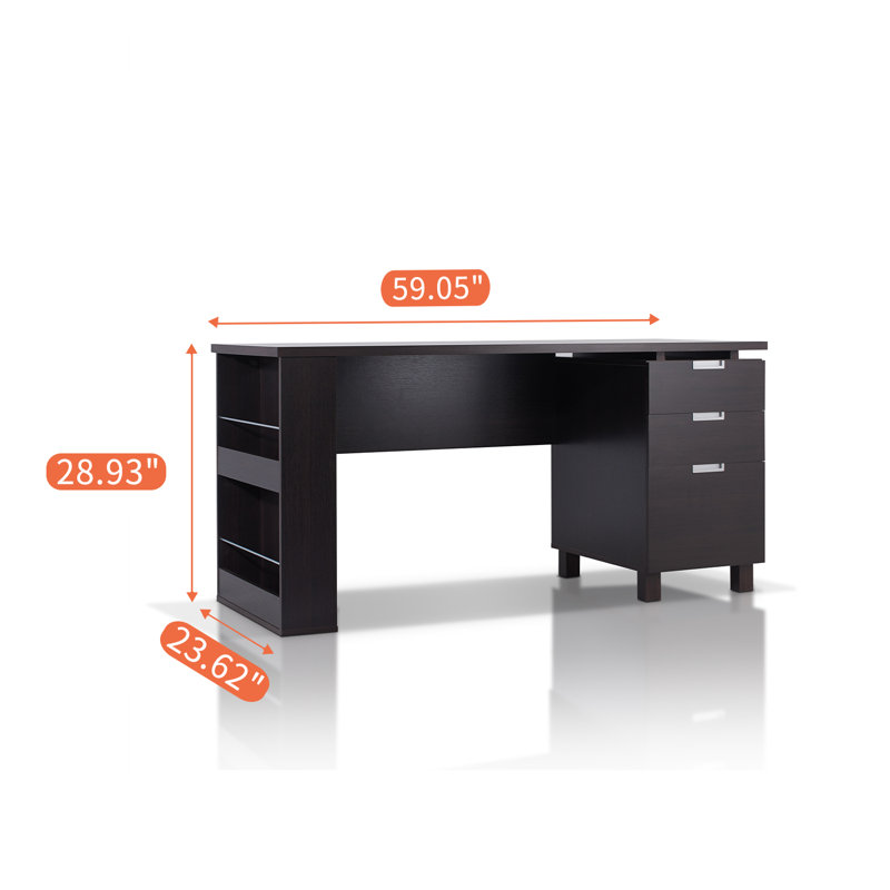 59.05" Width 3-Drawer Computer Desk