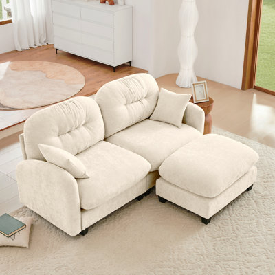 Canapé modulaire en L avec repose-pieds Cloud