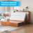 Queen Murphy Bed With Large Storage Drawer & Charging Station, Cherry-2106037912