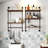 Industrial Pipe Shelf 3 Tier And 2 Tier Wall Mounted Shelves  36In Wood Display Shelves, And 3 Additional Hooks,Farmhouse Kitchen Bar Shelf, DIY Bookshelf Unit Hanging Wall Shelves For Bedroom...