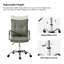  Chaise de bureau pivotante en similicuir de 22,2 po avec dossier capitonné Lundgren-1954259965