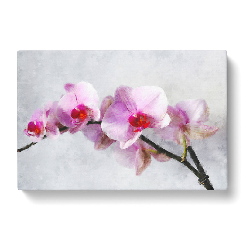 Orchid Flowers Vol.5 - Wrapped Canvas Painting, 40cm H x 60cm W x 3cm D