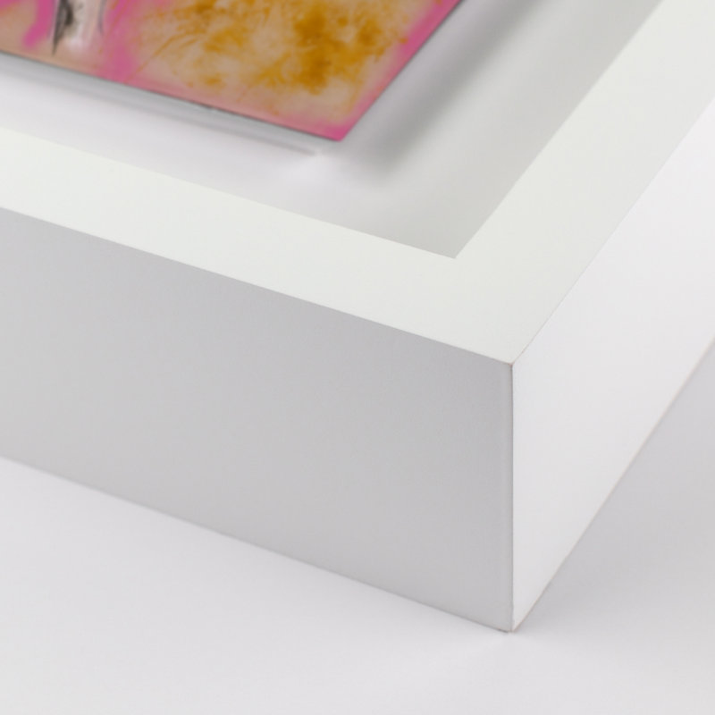 Pink Lady Print by Donna Bernstein, White, 40" H x 40" W x 2.5" D