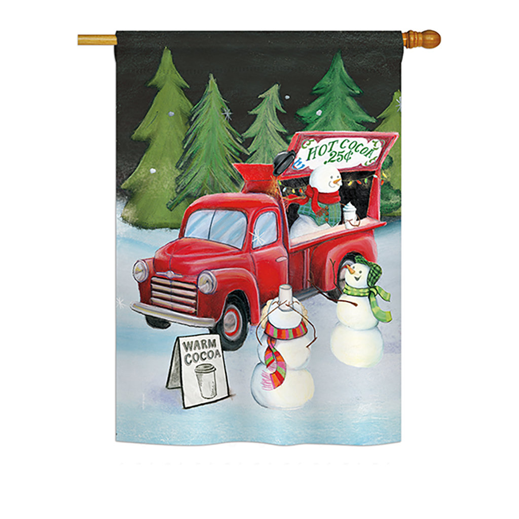 Baghdasar Double Sided 40'' H x 28'' W Polyester Christmas House Flag (Set of 2) The Holiday Aisle®