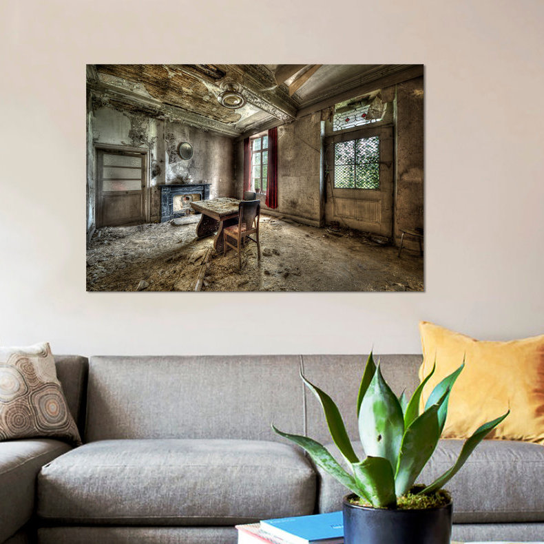 Château de Vivre I par Ivo Sneeuw - reproduction de photo sur toile, H 8 po x l 12 po x P 0,75 po, Toile tendue, Pas de tapis