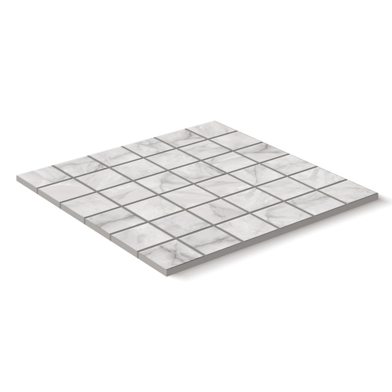 Onice Matte 2x2 Mosaic Square Wall & Floor Tile (12x12 Sheet), White