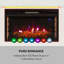 Klarstein 86cm W White Electric Fireplace