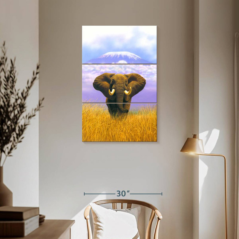 Brampt Elephant At Table Mountain, 57" H x 36" W