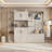 Elegant Black Multifunctional Hall Cabinet Combo - Versatile Storage & Hall Tree 2-in-1 for Any Space-274722925