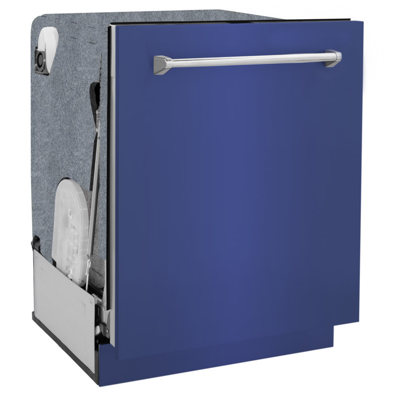 24" Monument Series 3rd Rack Top Touch Control Dishwasher with Stainless Steel Tub, Blue Matte