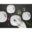 Square Orchid, 18-piece porcelain plate set