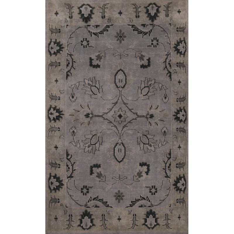 Tapis en laine Oushak 5 x 8
