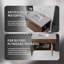 Meuble-lavabo flottant 36 po avec lavabo, porte à fermeture douce, comptoir et dosseret en granite blanc cultivé de 2 po, contreplaqué