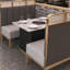Banc rembourré en similicuir Modern Simple Cafe-101547020